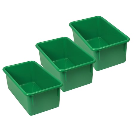 Romanoff Storage Bin, Green, 3 PK ROM12105